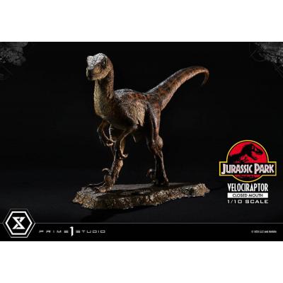 Jurassic Park Estatua Prime Collectibles 1/10 Velociraptor Closed Mouth 19 cm