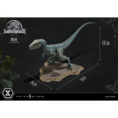 Jurassic World: Fallen Kingdom Estatua Prime Collectibles 1/10 Blue (Open Mouth Version) 17 cm