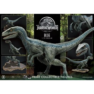 Jurassic World: Fallen Kingdom Estatua Prime Collectibles 1/10 Blue (Open Mouth Version) 17 cm