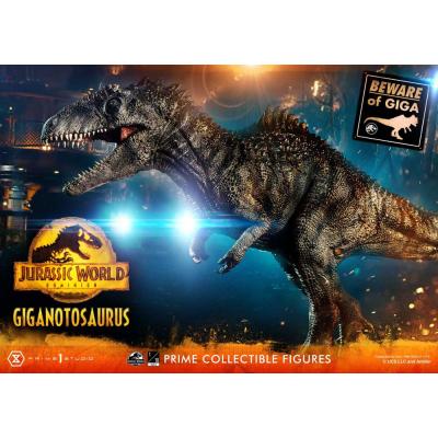Jurassic World Dominion Estatua Prime Collectibles 1/38 Giganotosaurus Toy Version 22 cm