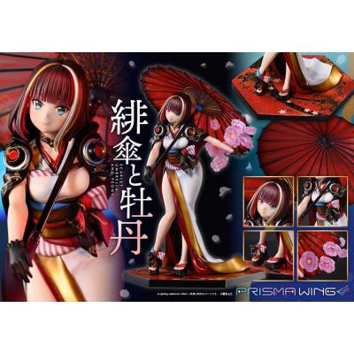 Original Illustration by Fuzichoco Estatua PVC 1/7 Prisma Wing Scarlet Umbrella And Peony 28 cm