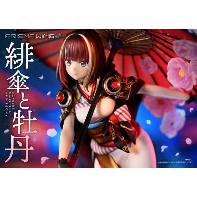 Original Illustration by Fuzichoco Estatua PVC 1/7 Prisma Wing Scarlet Umbrella And Peony 28 cm
