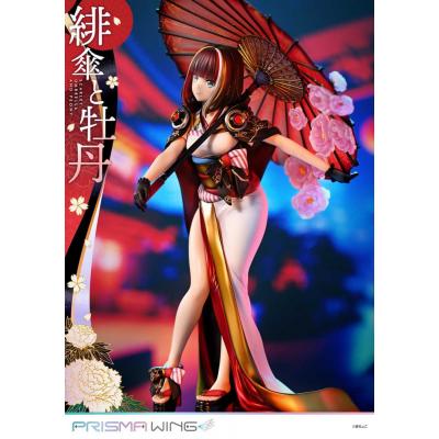 Original Illustration by Fuzichoco Estatua PVC 1/7 Prisma Wing Scarlet Umbrella And Peony 28 cm