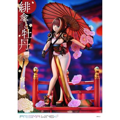 Original Illustration by Fuzichoco Estatua PVC 1/7 Prisma Wing Scarlet Umbrella And Peony Deluxe Version 32 cm
