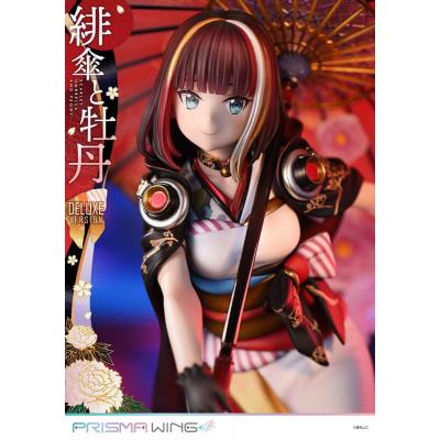 Original Illustration by Fuzichoco Estatua PVC 1/7 Prisma Wing Scarlet Umbrella And Peony Deluxe Version 32 cm
