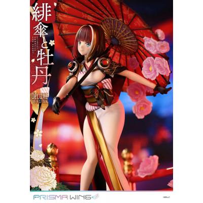 Original Illustration by Fuzichoco Estatua PVC 1/7 Prisma Wing Scarlet Umbrella And Peony Deluxe Version 32 cm