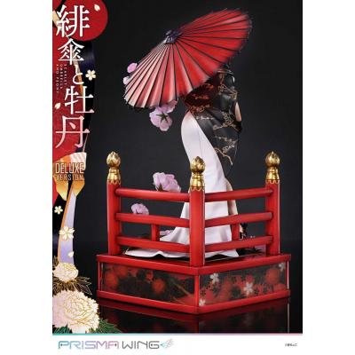 Original Illustration by Fuzichoco Estatua PVC 1/7 Prisma Wing Scarlet Umbrella And Peony Deluxe Version 32 cm