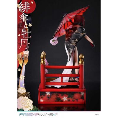 Original Illustration by Fuzichoco Estatua PVC 1/7 Prisma Wing Scarlet Umbrella And Peony Deluxe Version 32 cm