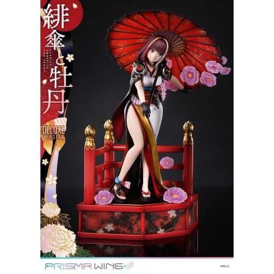 Original Illustration by Fuzichoco Estatua PVC 1/7 Prisma Wing Scarlet Umbrella And Peony Deluxe Version 32 cm