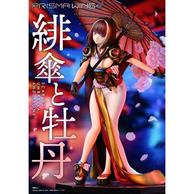 Original Illustration by Fuzichoco Estatua PVC 1/7 Prisma Wing Scarlet Umbrella And Peony Deluxe Version 32 cm