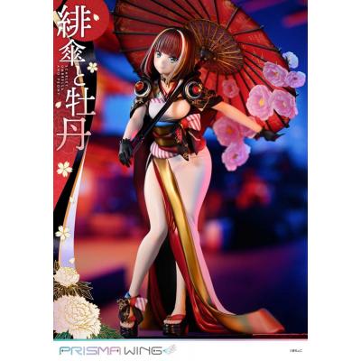 Original Illustration by Fuzichoco Estatua PVC 1/7 Prisma Wing Scarlet Umbrella And Peony Deluxe Version 32 cm