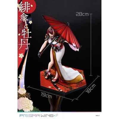 Original Illustration by Fuzichoco Estatua PVC 1/7 Prisma Wing Scarlet Umbrella And Peony Deluxe Version 32 cm