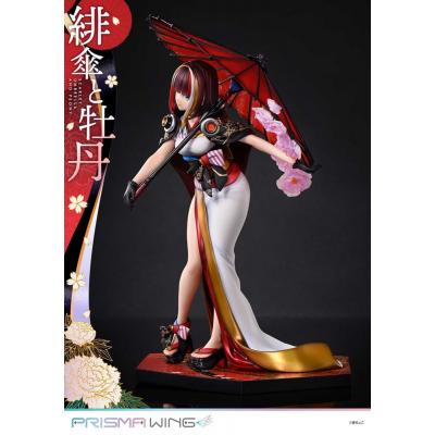Original Illustration by Fuzichoco Estatua PVC 1/7 Prisma Wing Scarlet Umbrella And Peony Deluxe Version 32 cm