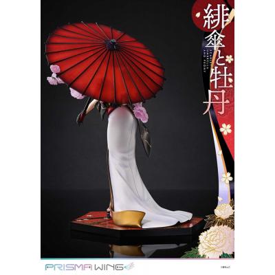 Original Illustration by Fuzichoco Estatua PVC 1/7 Prisma Wing Scarlet Umbrella And Peony Deluxe Version 32 cm