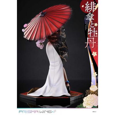 Original Illustration by Fuzichoco Estatua PVC 1/7 Prisma Wing Scarlet Umbrella And Peony Deluxe Version 32 cm