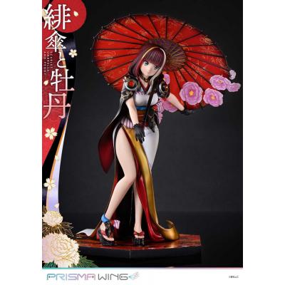 Original Illustration by Fuzichoco Estatua PVC 1/7 Prisma Wing Scarlet Umbrella And Peony Deluxe Version 32 cm