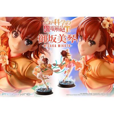 To Aru Kagaku no Railgun Estatua PVC 1/7 Prisma Wing Misaka Mikoto 22 cm