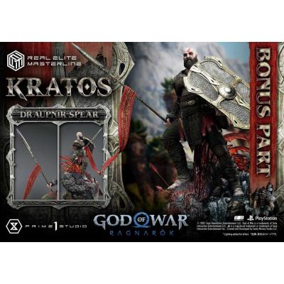 God of War: Ragnarok Estatua Real Elite Masterline Series 1/3 Kratos Ultimate Bonus Version 95 cm