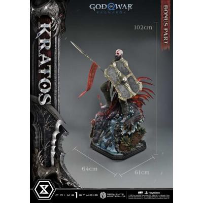 God of War: Ragnarok Estatua Real Elite Masterline Series 1/3 Kratos Ultimate Bonus Version 95 cm