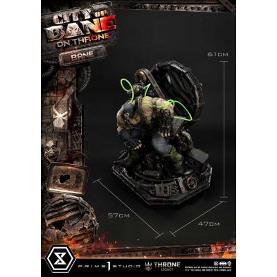 DC Comics Estatua 1/4 Throne Legacy Collection Batman Bane on Throne Deluxe Bonus Version 61 cm