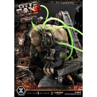 DC Comics Estatua 1/4 Throne Legacy Collection Batman Bane on Throne Deluxe Bonus Version 61 cm