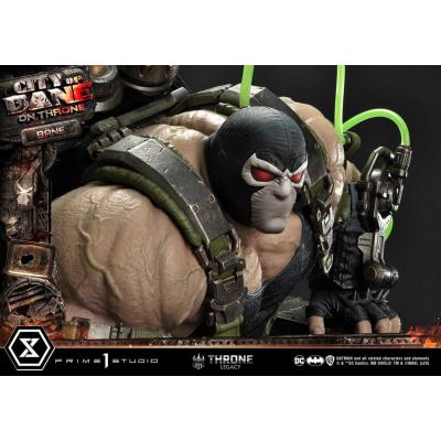 DC Comics Estatua 1/4 Throne Legacy Collection Batman Bane on Throne Deluxe Bonus Version 61 cm