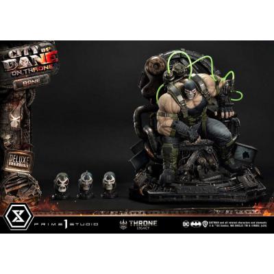DC Comics Estatua 1/4 Throne Legacy Collection Batman Bane on Throne Deluxe Bonus Version 61 cm