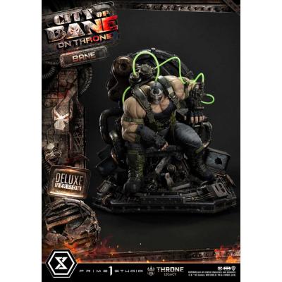 DC Comics Estatua 1/4 Throne Legacy Collection Batman Bane on Throne Deluxe Bonus Version 61 cm