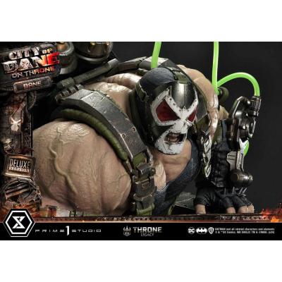 DC Comics Estatua 1/4 Throne Legacy Collection Batman Bane on Throne Deluxe Bonus Version 61 cm
