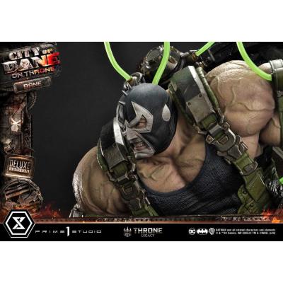 DC Comics Estatua 1/4 Throne Legacy Collection Batman Bane on Throne Deluxe Bonus Version 61 cm