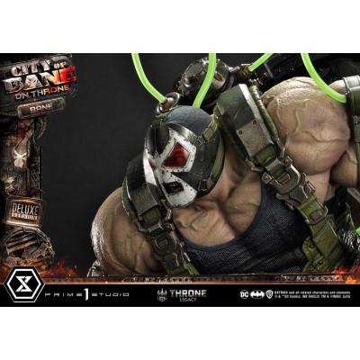 DC Comics Estatua 1/4 Throne Legacy Collection Batman Bane on Throne Deluxe Bonus Version 61 cm