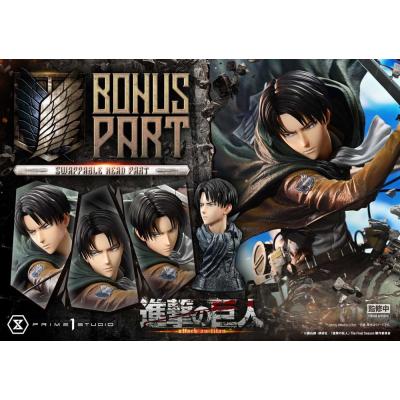 Attack on Titan Estatua Ultimate Premium Masterline Series 1/4 Levi Versus Beast Titan Bonus Version 73 cm