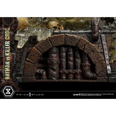 Batman Estatua Ultimate Premium Masterline Series Batman Versus Killer Croc 71 cm