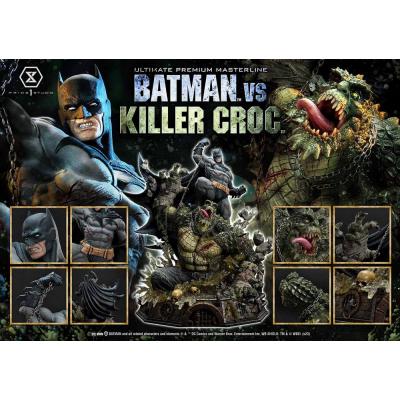 Batman Estatua Ultimate Premium Masterline Series Batman Versus Killer Croc 71 cm