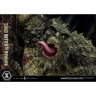 Batman Estatua Ultimate Premium Masterline Series Batman Versus Killer Croc 71 cm