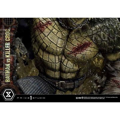 Batman Estatua Ultimate Premium Masterline Series Batman Versus Killer Croc 71 cm