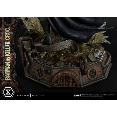 Batman Estatua Ultimate Premium Masterline Series Batman Versus Killer Croc 71 cm