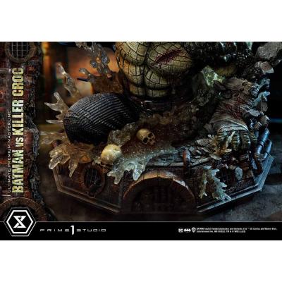 Batman Estatua Ultimate Premium Masterline Series Batman Versus Killer Croc 71 cm