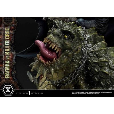 Batman Estatua Ultimate Premium Masterline Series Batman Versus Killer Croc 71 cm