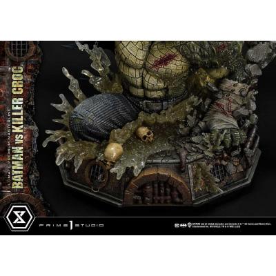 Batman Estatua Ultimate Premium Masterline Series Batman Versus Killer Croc 71 cm