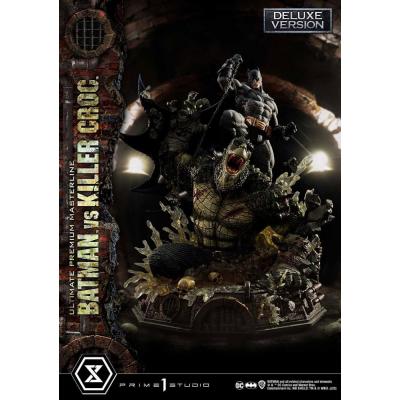 Batman Estatua Ultimate Premium Masterline Series Batman Versus Killer Croc Deluxe Version 71 cm