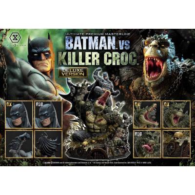 Batman Estatua Ultimate Premium Masterline Series Batman Versus Killer Croc Deluxe Version 71 cm