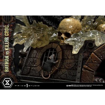 Batman Estatua Ultimate Premium Masterline Series Batman Versus Killer Croc Deluxe Version 71 cm