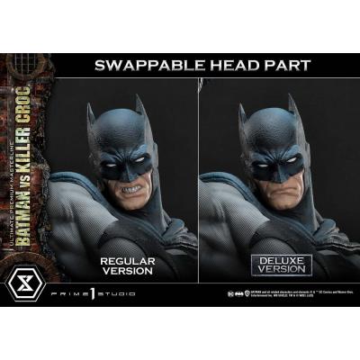 Batman Estatua Ultimate Premium Masterline Series Batman Versus Killer Croc Deluxe Version 71 cm