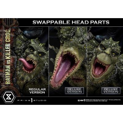Batman Estatua Ultimate Premium Masterline Series Batman Versus Killer Croc Deluxe Version 71 cm