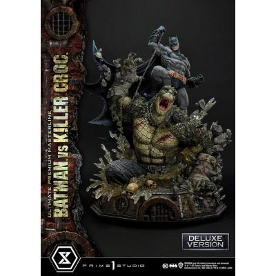 Batman Estatua Ultimate Premium Masterline Series Batman Versus Killer Croc Deluxe Version 71 cm