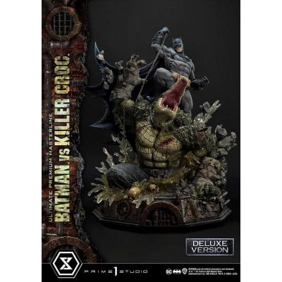 Batman Estatua Ultimate Premium Masterline Series Batman Versus Killer Croc Deluxe Version 71 cm