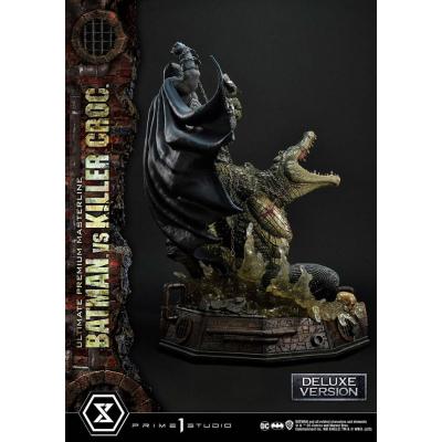 Batman Estatua Ultimate Premium Masterline Series Batman Versus Killer Croc Deluxe Version 71 cm