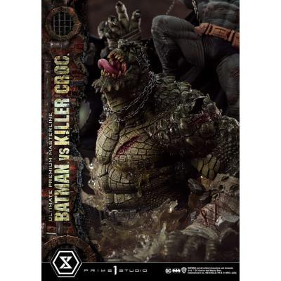 Batman Estatua Ultimate Premium Masterline Series Batman Versus Killer Croc Deluxe Version 71 cm