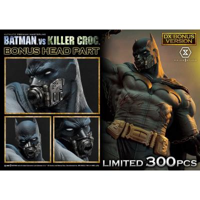 Batman Estatua Ultimate Premium Masterline Series Batman Versus Killer Croc Deluxe Bonus Version 71 cm